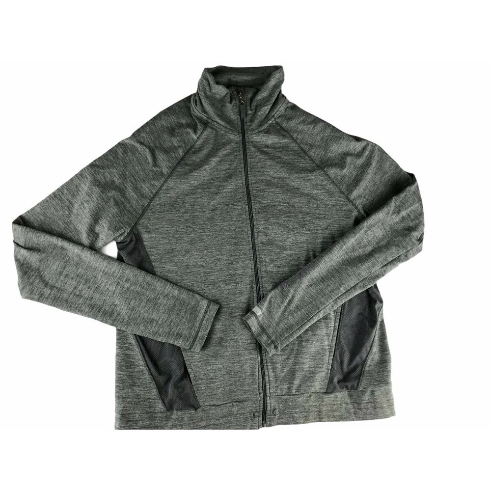 Cuddl Duds Gray Full Zip Jacket Soft Gray XS